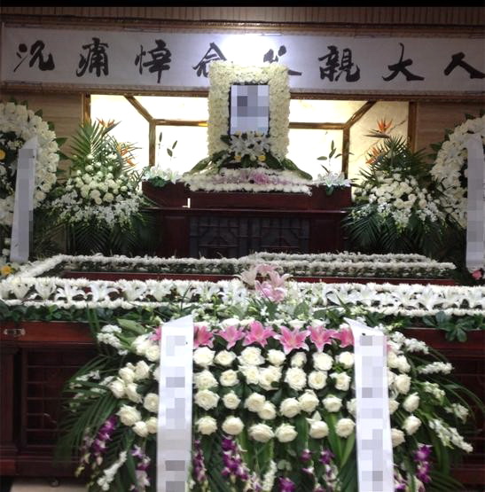 广东省南沙区花圈 灵堂布置